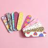 5Pcs Nail Files Double Sided Boards Mini Fingernail Files Colorful Manicure Pedicure Tool
