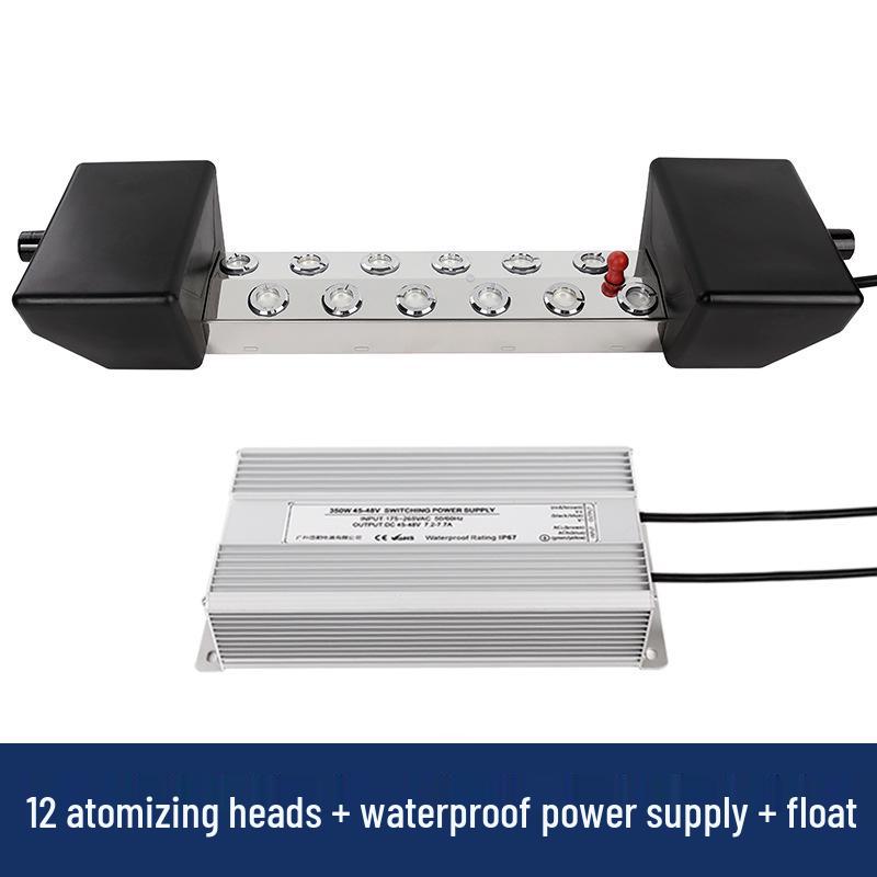 Ultrasonic Ten-Head Atomizer Humidifier: High-Volume Mist Plate for Water Features and Fogging