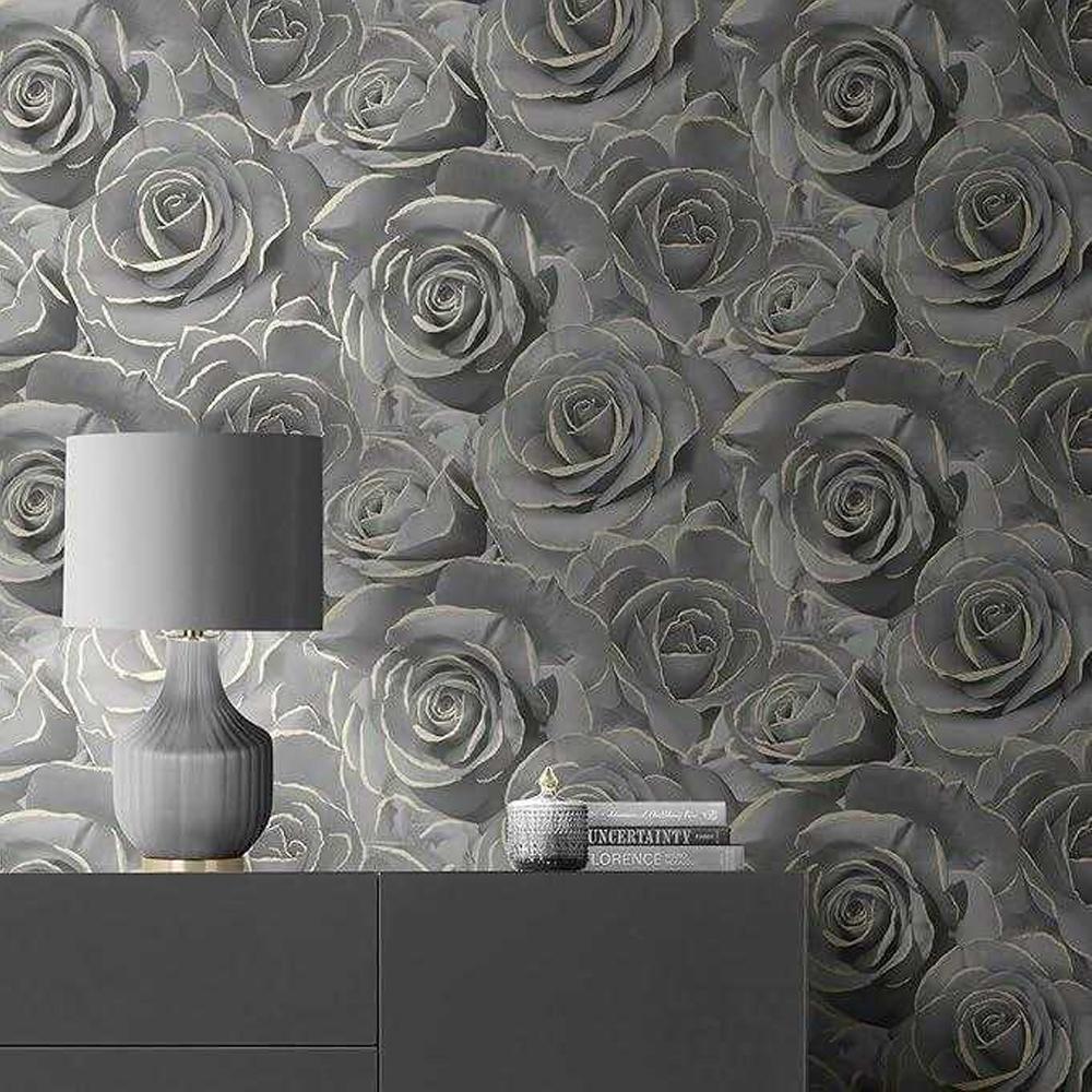 Muriva Madison Rose Glitter Wallpaper