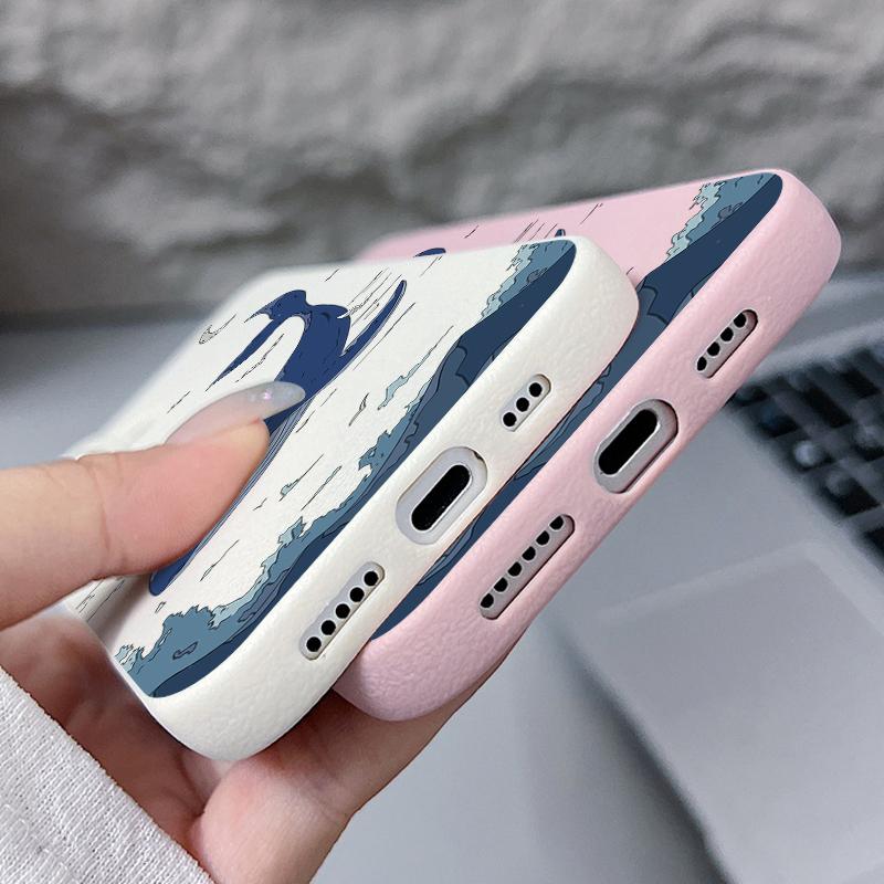 Wal-Print Anti-Fall Weiche Hülle Schale Für iPhone 16 16E 15 Pro 14 Pro Max 13 12 11 Mattes TPU Stoßfest Schlanke Handyhülle