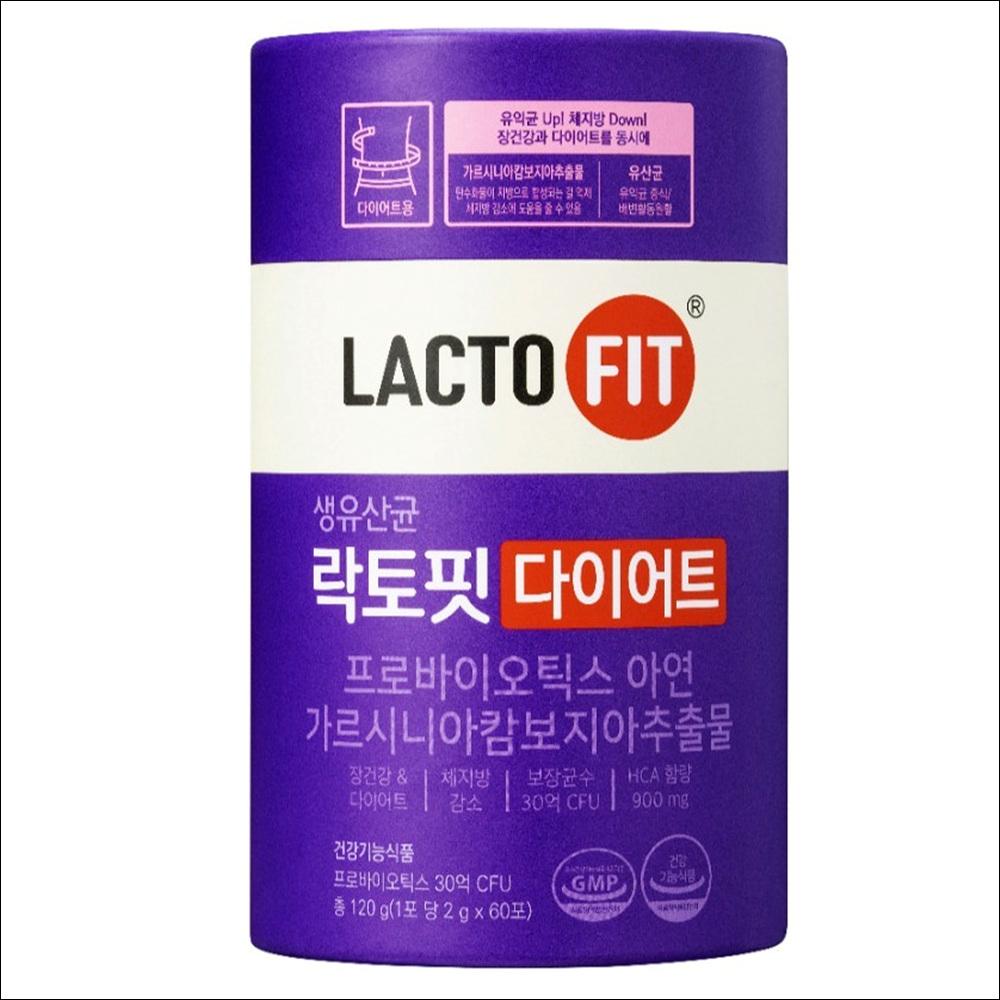 

Chong Kun Dang LACTO FIT DIET 60 pcs, 120g / Probiotics, Zinc, Garcinia Cambogia Extract 120g x 1EA