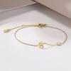 Women Chain Bracelets, Sun Moon Star Heart Geometric Triangle Charms Bracelet, Adjustable Gold Color Stainless Steel Jewelry