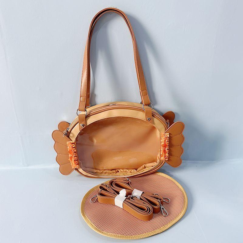 

JIAERDI Lolita Aesthetic Candy Ita Bag Women Sweet Cute Transparent Shoulder Bag Ladies Petite Refined Multifunctional Backpack 27x22x8cm жёлтый