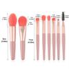 8 Pcs Premium Professional Makeup Brush Set Soft Synthetic Bristles Portable Pu Case For Daily Use Travel And Beauty Enthusiasts