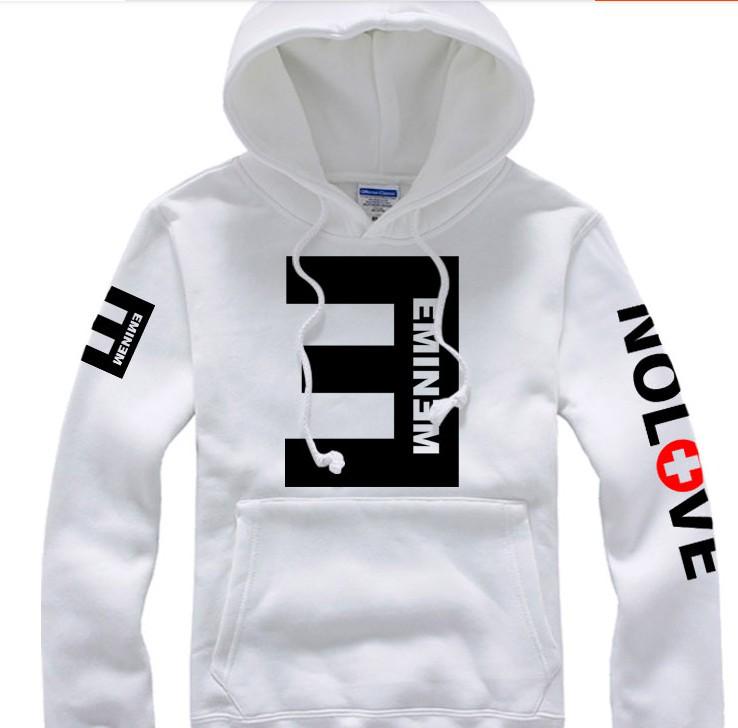 Мужские толстовки с капюшоном и длинными рукавами из хлопка с круглым вырезом и буквами S белый