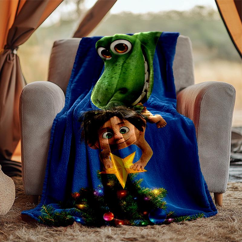 Good Dinosaur Flannel Blanket Soft Warm All-Season Throw, Design for Camping, Car Travel, Hiking Sofa, Bed, Office Perfect Gift for Parties