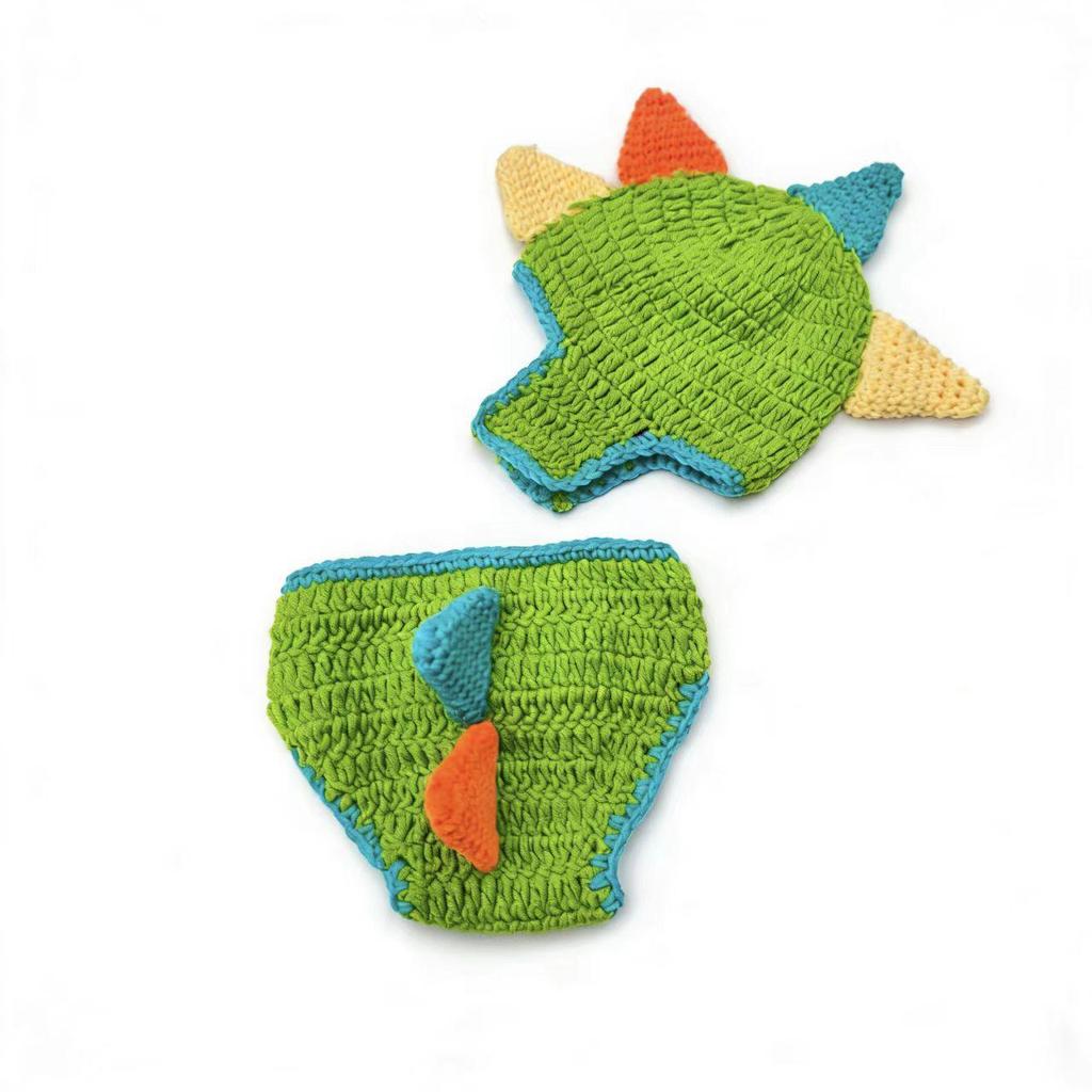 Dinosaur Costume for Newborn Baby Photography – 100-Day & Full Moon Photo Props