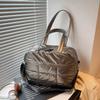 New Solid Color Soft Quilted Women's Handbag Shoulder Underarm Bag Lightweight and Simple Large-capacity Handbag