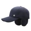 Men's Hat Autumn Winter Middle-Aged Thick Woolen Baseball Cap Windproof Ear Protection Cap for The Elderly Dad Cap