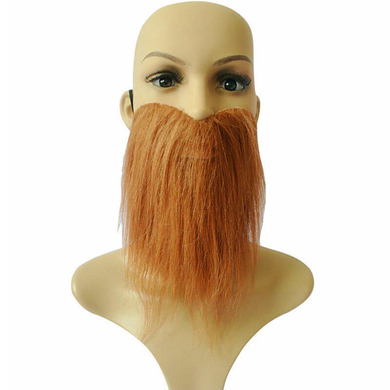 Fake Mustache And Eyebrows Set, Yellow Halloween Faux