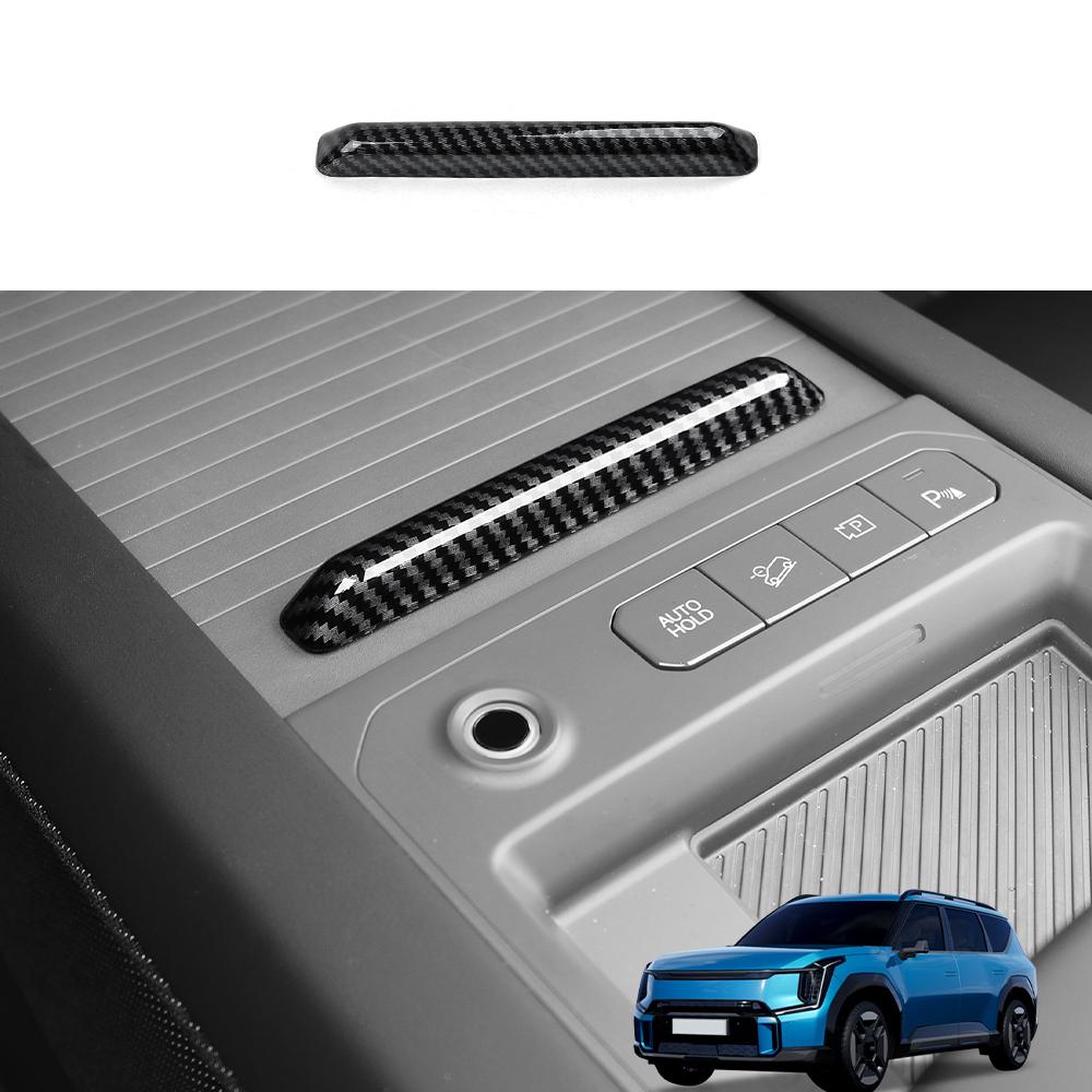 

For Kia EV9 Console Central Decoration Trim Stripes Cover Interior Mouldings Style Auto Tuning ABS Accessories