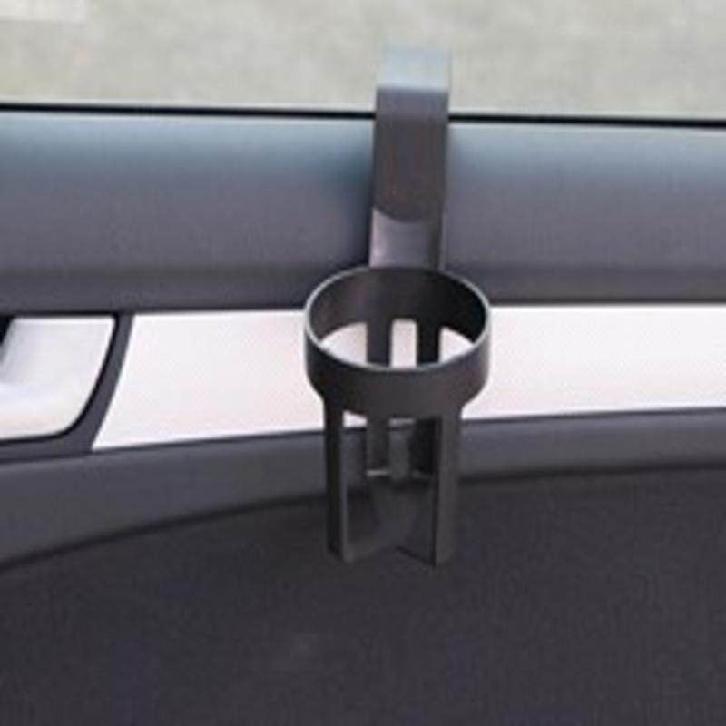 Universal Black Car Hook Cup Holder Easy To Install Portable and Multifunctional Car Storage Rack Stably Holds Bottled Items