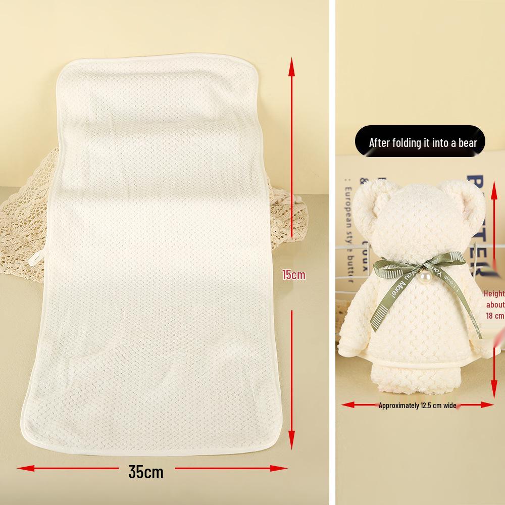 Little Bear Coral Fleece Towel Wedding & First Birthday Gift Box