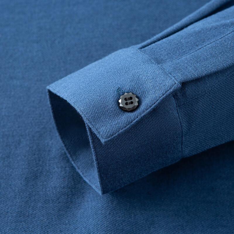 MONTAGUT Pánské polo tričko s dlouhým rukávem ze směsi kašmíru a hedvábí