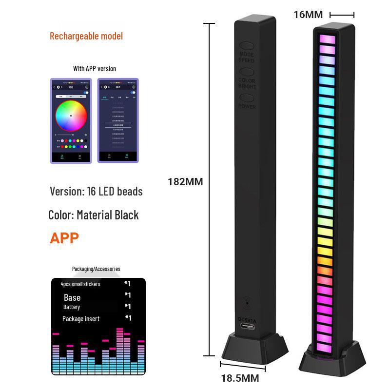 Atmosphere Light Speaker for Gaming Rooms: Creative Desktop Music and Rhythm Sound Control Decoration