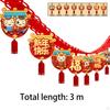 Chinese Dragon Year 118inch Hanging Garland Spring Festival Ornament for Resraurant Durable