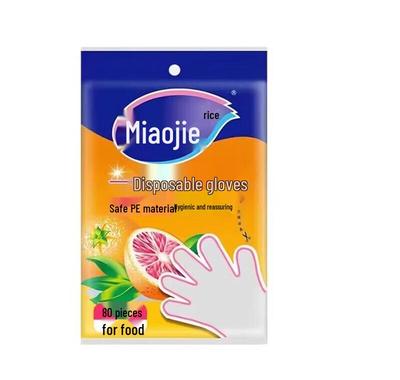 Luvas Descartáveis Espessas Antiderrapantes Miaojie, Contagem de 400