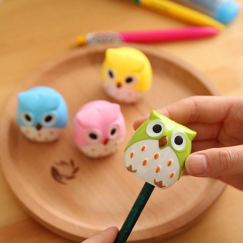 Mini Funny Cute Lovely Owl Pattern Pencil Sharpener School Kid's Favorite School Supplies