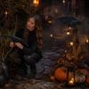 Lifelike Halloween Decoration, Tabletop Ornament for Party Decor, Realistic Figure