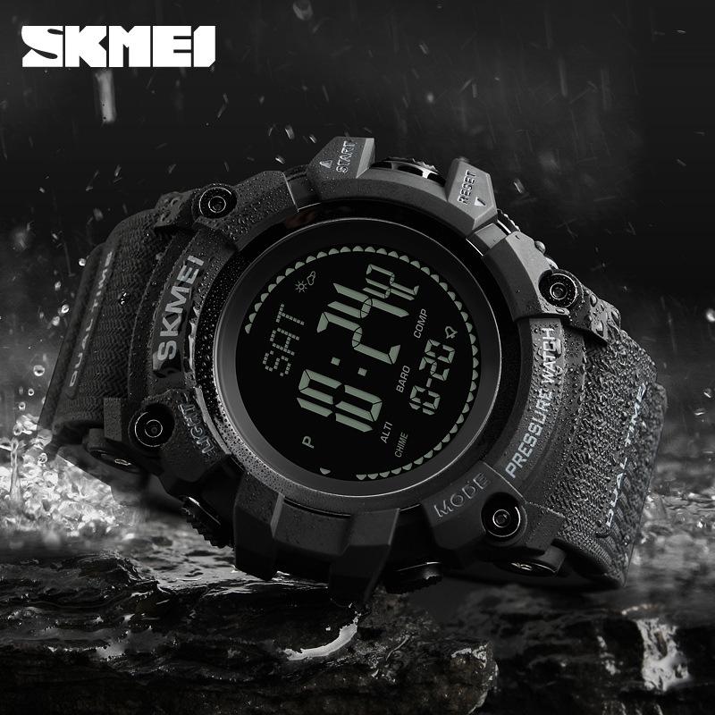 Men's Moment Beauty Outdoor Mountaineering Electronic Watch Sports Altitude Display Pedometer Weather Forecast Compass Watch