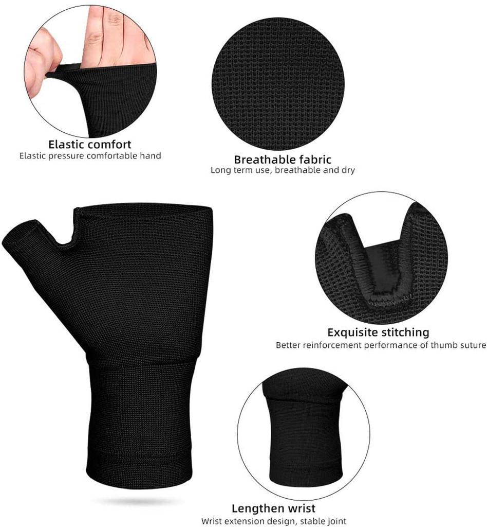 1 Pair Compression Wrist Support Sleeve- Relieve Carpel Tunnel,Wrist Pain  Best Wrist Support- Improve Circulation,Support Wrist