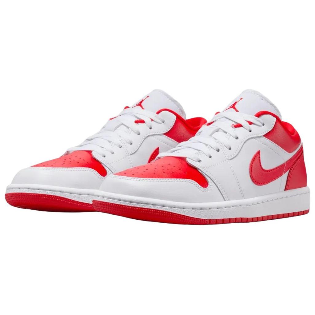Jordan Air  1 Comfortable Fit Breathable Low Top Retro Basketball Shoes Women Sneaker Red White DC0774-110