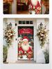 Cross-border Christmas Decoration: Santa Claus Door Banner for European & American Outdoor Parties