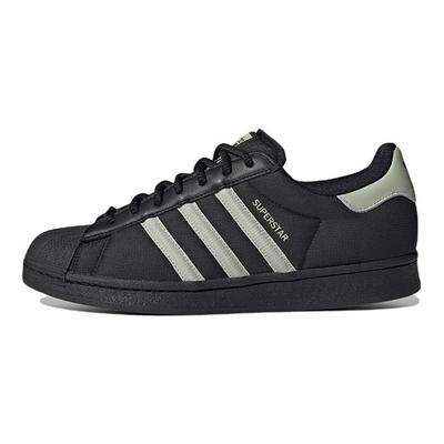 Originals Superstar Fabric Leather Casual Low-Top Sneakers Unisex Sneakers Black Gray IE1829