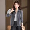 Women's 100% Pure Wool Cardigan Sweater FXLD2511