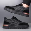 Autumn 2026 Punk Frosted Leather Lace-Up Casual Shoes - Thick-Soled Agam Style for Smaller Sizes