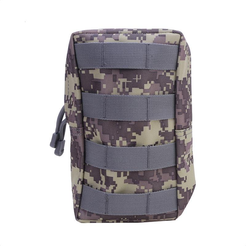 600D Oxford Outdoor Military Tactical Bag EDC Molle Tool Zipper Waist Accessories Durable Belt Comouflage Pouch Hunting Airsoft