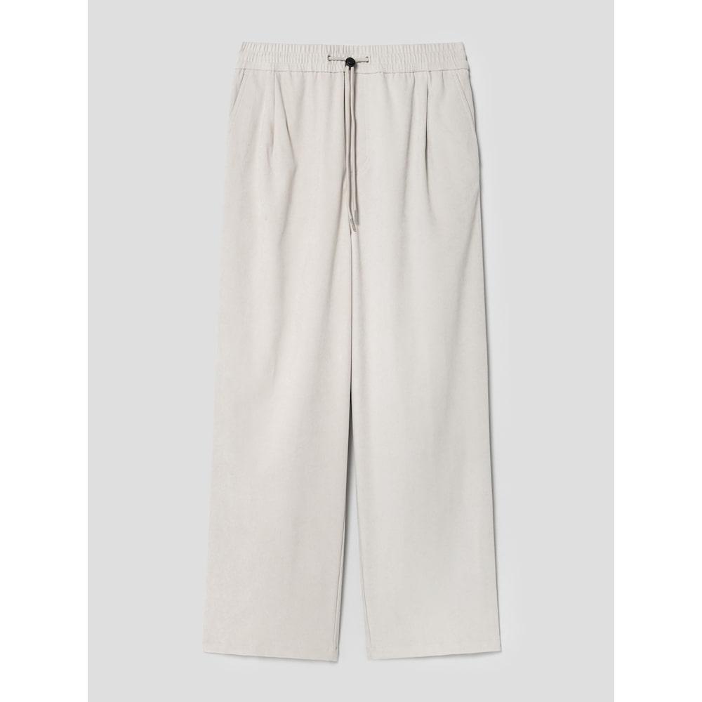 8SECONDS Fleece-Lined Elastic Waist Easy Pants Ivory