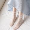 Japanischer Stil Sexy Spitze Rüschen Socken Ultradünne Transparente Sommer Lochmuster Netz Kniestrümpfe Damen Mode Harajuku Retro Lange Socken