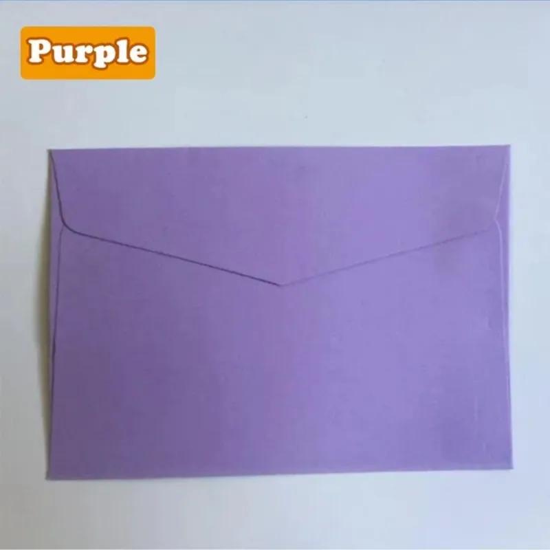 20 Pcs/Lot Candy Color Paper Monochrome Envelope Membership Card Storage Greeting Cards Envelope for Letter Paper 11.5x8cm