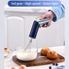 Small Handheld Mixer 3 Speed Mode Wireless Operation Foldable Storage Double Stainless Steel Whisks Attachments