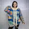 Lazy Style Women's 3D Print Velvet Sweater: Soft, Loose Knit Flocked Top for Autumn/Winter