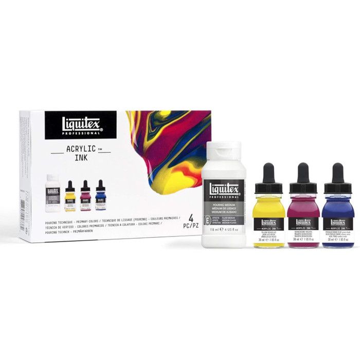 Encre Acrylique - LIQUITEX - Couleurs Primaires - Medium De L - Multicolore - Mixte