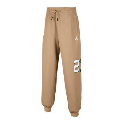 Youth  Knit Sweatpants 23Air Flight Series Comfortable Soft Skin-Friendly Versatile Retro Kids Bottoms Khaki II0270-255