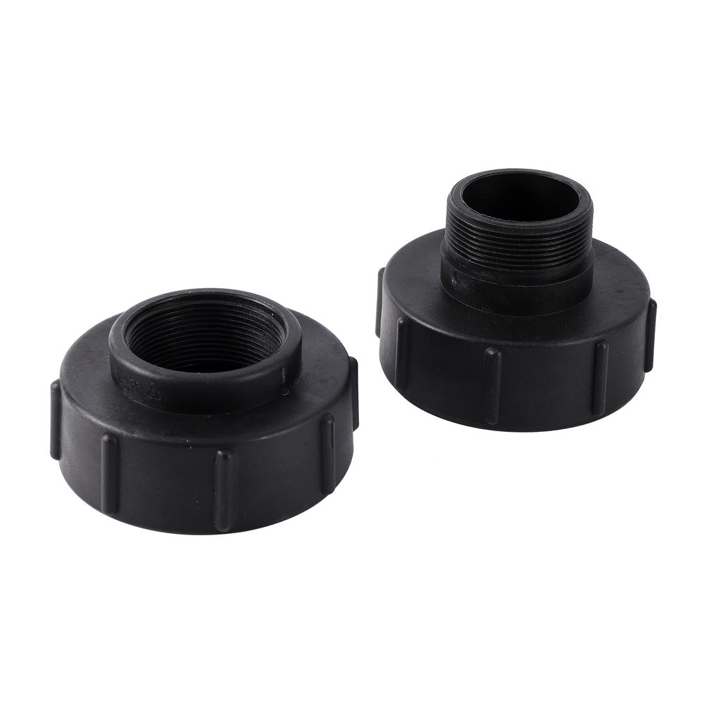 S100 to S60 IBC Connector BSP Fine Thread Drain Adapter Tank Adapter, IBC Tote Adapter Pipe Hose Adapter Garden Water Connection