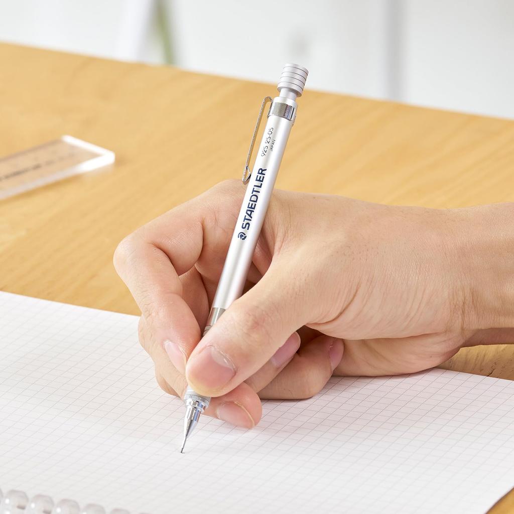 Staedtler 0.5mm Drafting Mechanical Pencil, Silver Series 925 25, Blister Pack, 92525 05BK