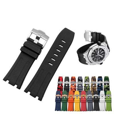 Silikon-Uhrenarmband für AP Audemars und Piguet Gummi-Uhrenarmband Royal Oak Offshore 26400 Wasserdicht Schweißfest Uhrenarmband 28
