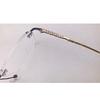 RSINC Unisex Rimless Metal Frame | Eyeglass Optical for Men and Women,  EA Black Gold Black - 120062J 01 53-17-138 | BR 5