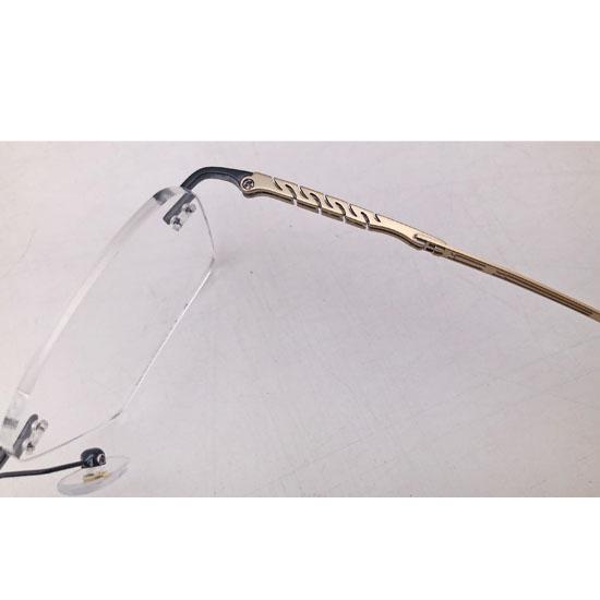 RSINC Unisex Rimless Metal Frame | Eyeglass Optical for Men and Women, EA Black Gold Black - 120062J 01 53-17-138 | BR 5