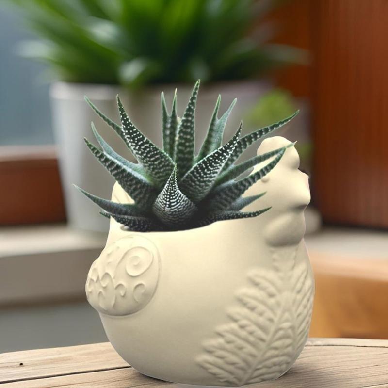 Multifuntional Silicone Vase Mold Hen Shape Planter Moulds for Succulent Planters and Creative Homes Decorations