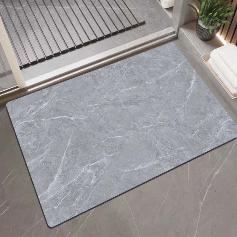 Coussin en terre de diatomée absorbant pour toilettes, salle de bain, tapis de pied antidérapant, tapis de porte à séchage rapide pour toilettes, peut être frotté, ménager simple