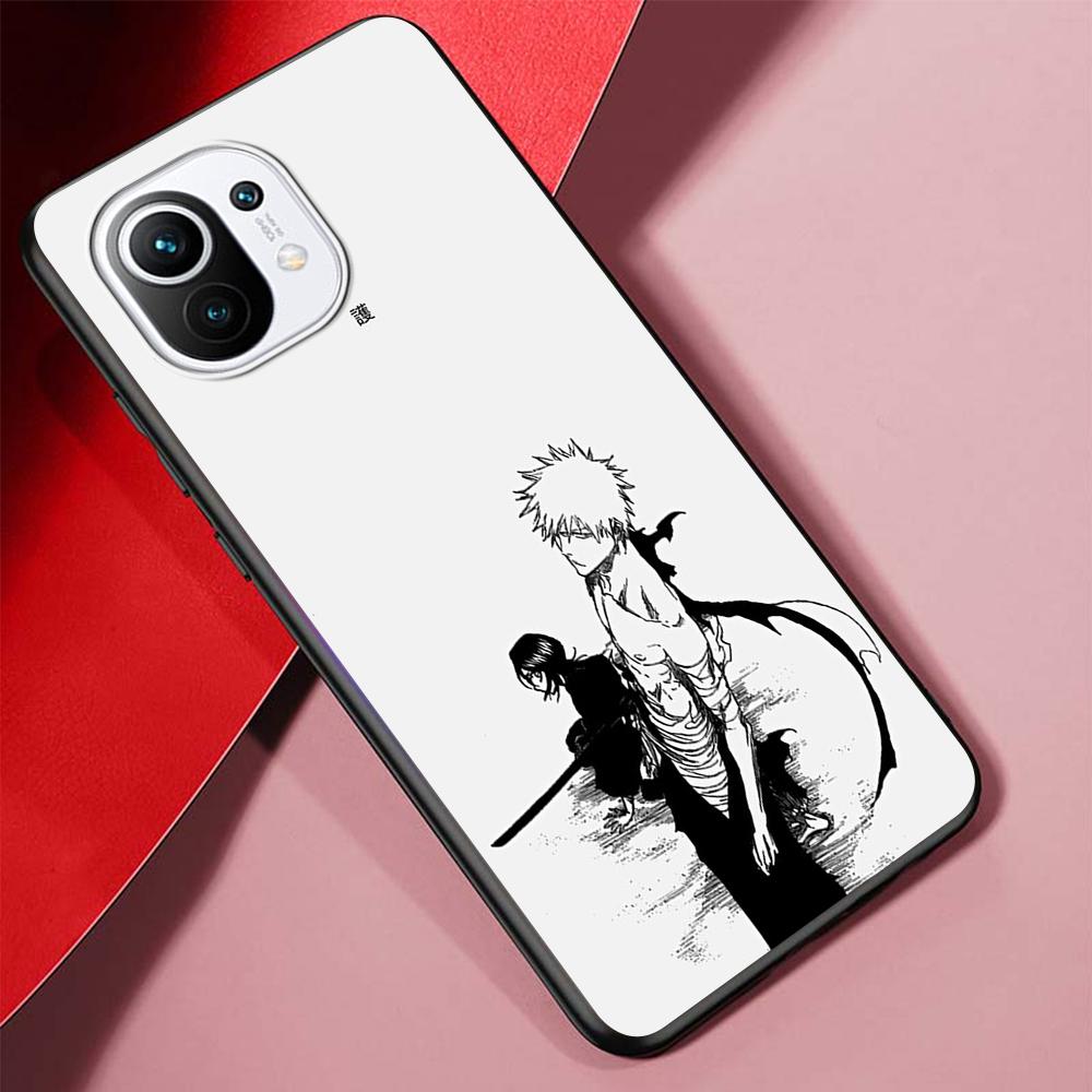 Japanese Anime Bleach Case for Xiaomi Mi 11 Lite 5G 12 Pro Note 10 10T 9 SE 9T 10S 8 A2 Lite CC9 Redmi Note 11 TPU Phone Cover