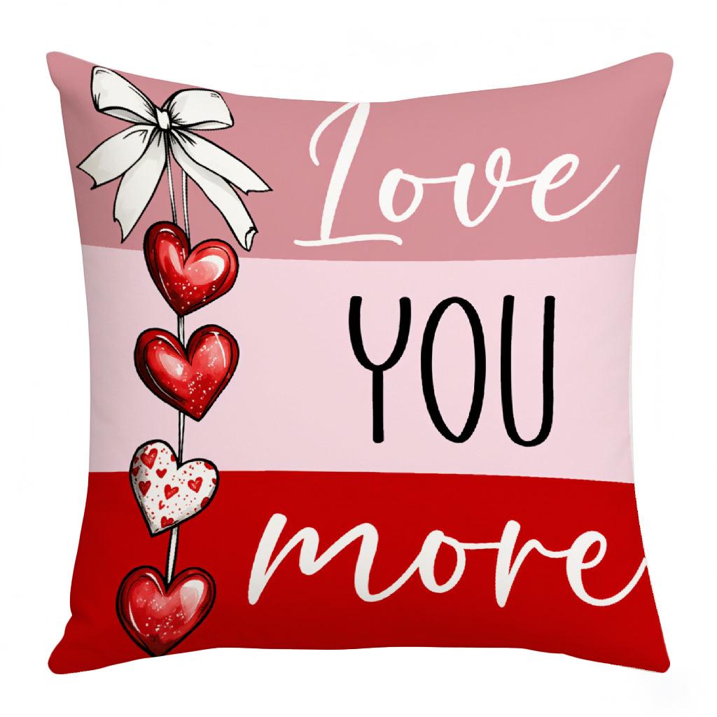 Vikama Valentine'S Day Gift Cushion Set Owl And Love Sofa Bedroom Home Decoration Pillowcase Without Inner Core