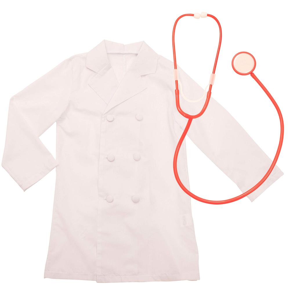 Clearstone Kids Job Cosplay Halloween Doctor Costume for Kids, Unisex, White