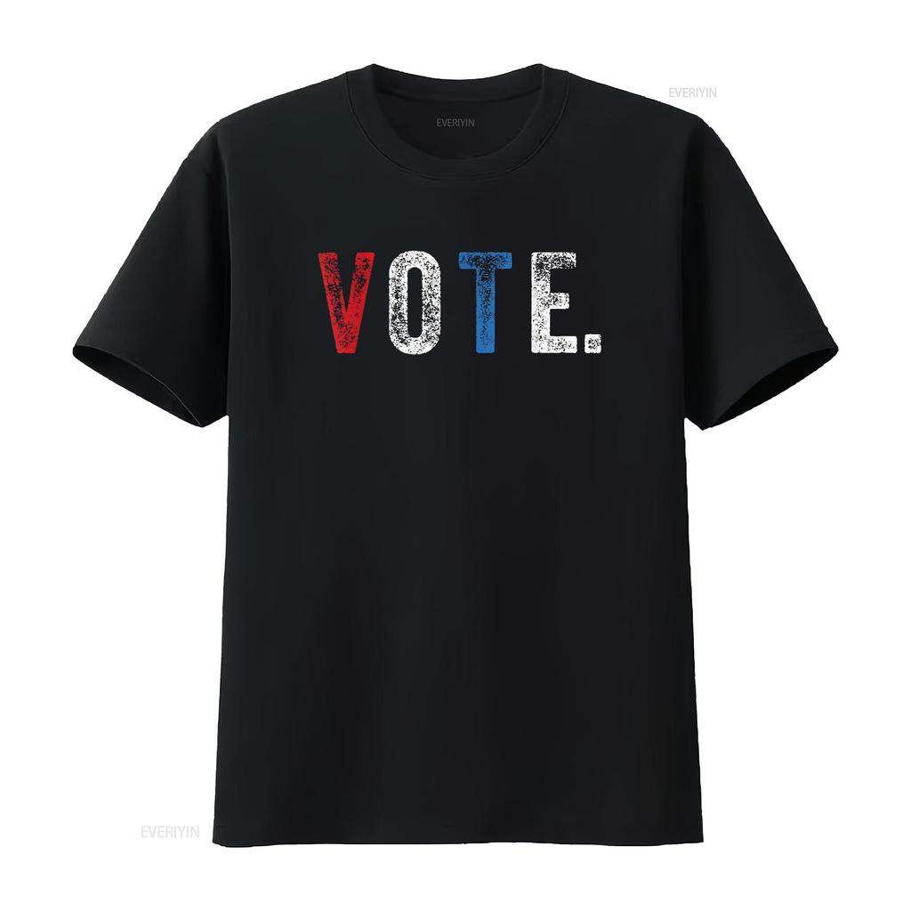 Vote T Shirt 2024 Election Voting Right Vintage Style vintage Washed Slightly fashion designer clothes Comfortable homme Casual