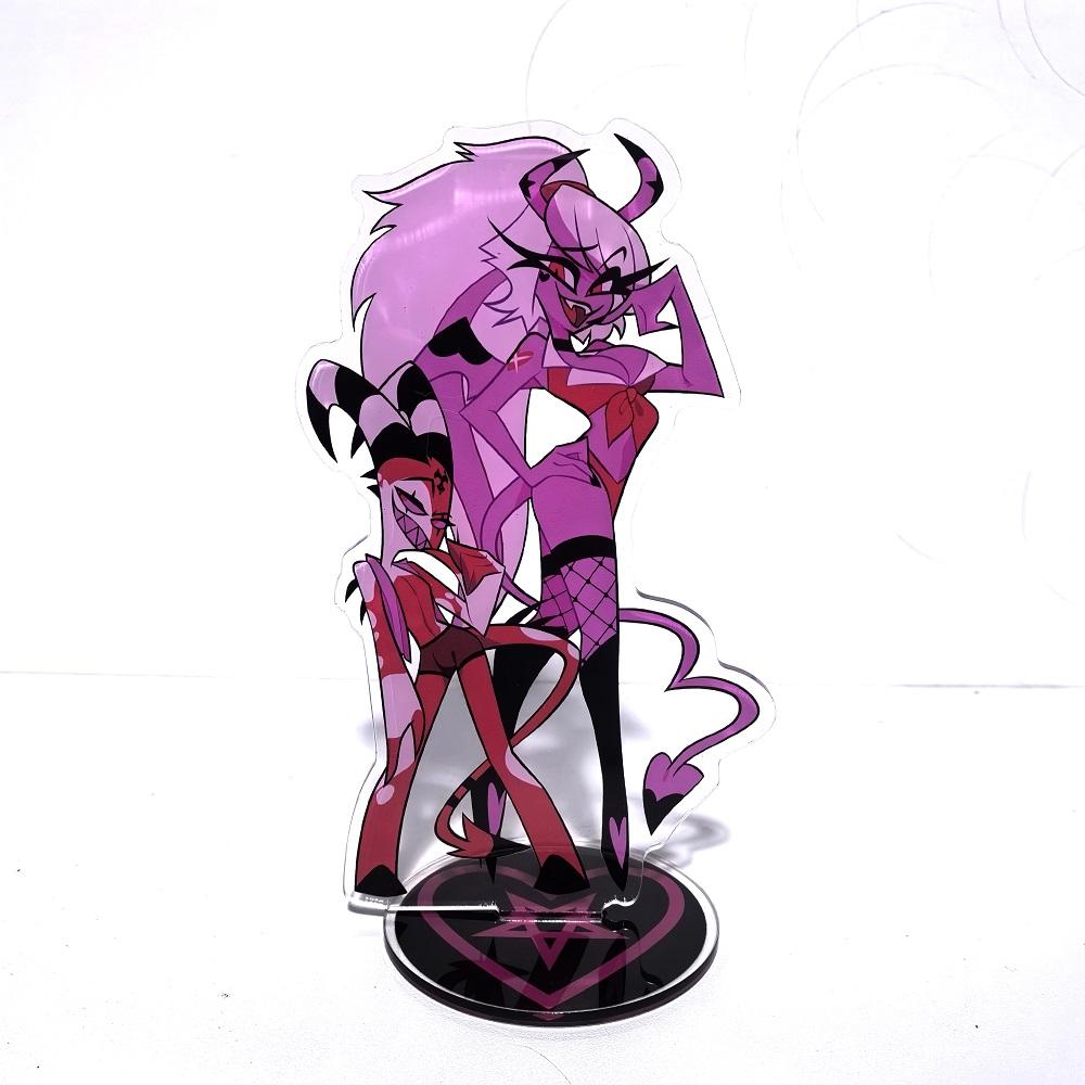 Helluva Boss Figures Acrylic Stand Fashion Anime Action Figure Accessories Collection Toys Desktop Ornaments Kids Gift Poseable Articulated Scale